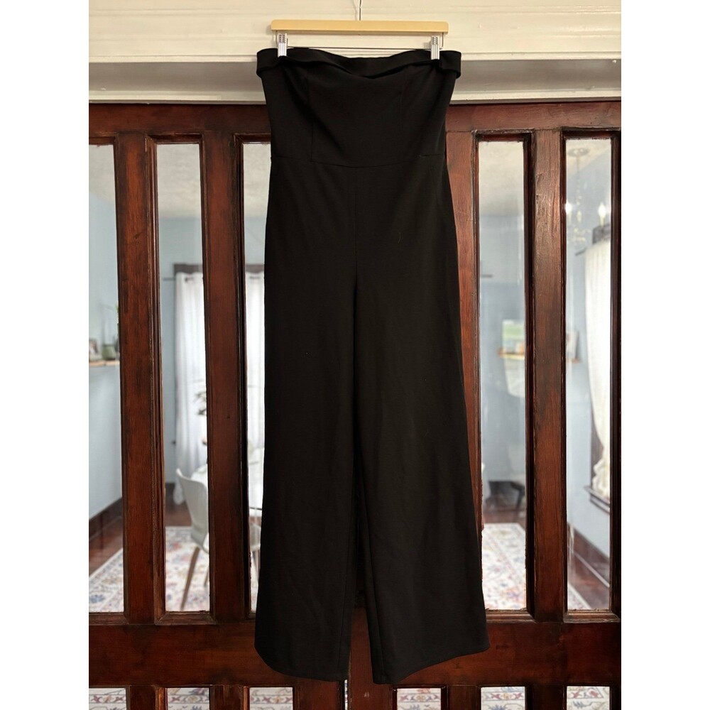 Chic Black Strapless Jumpsuit